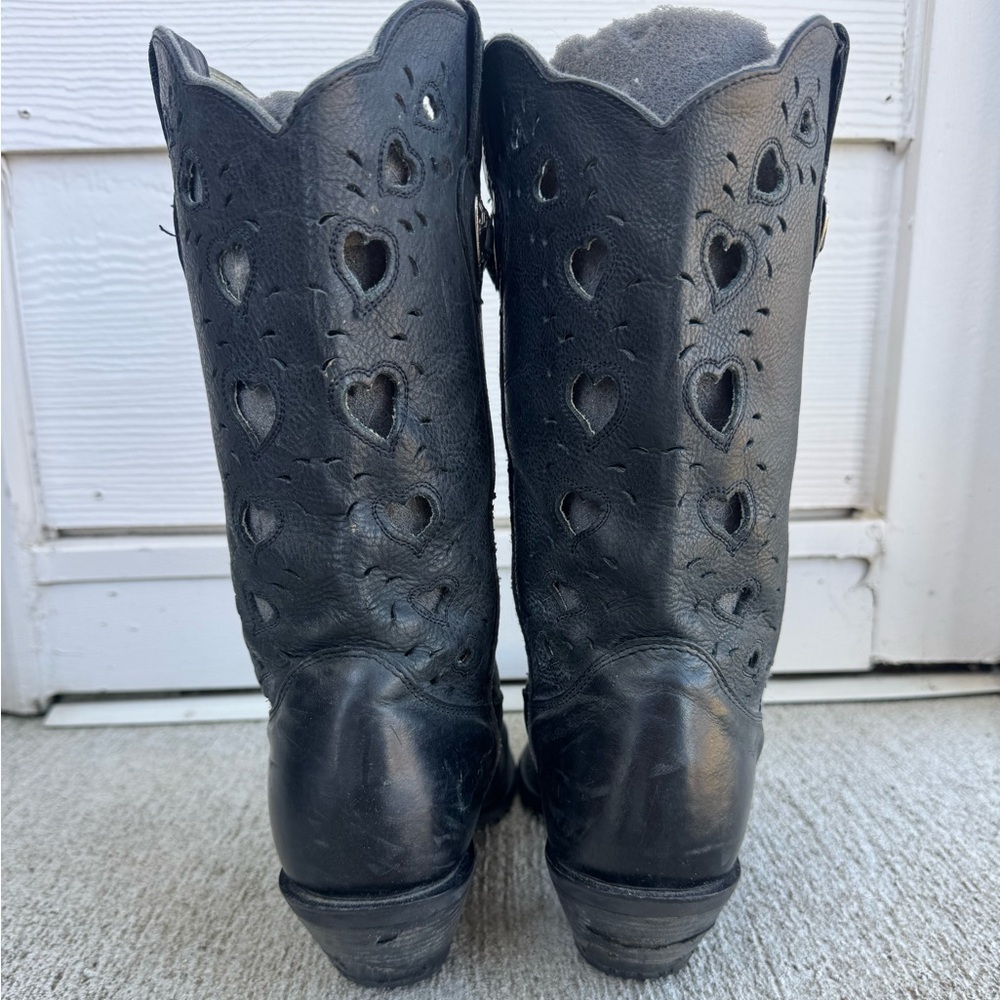 Durango Black Heart Cutout Western Boots - Women's - Picture 4 of 7